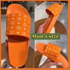 MCM | Shoes | Mens Monogram Print Rubber Slides Shoes  display picture 1